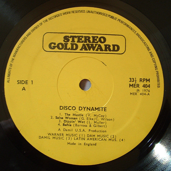 Unknown Artist : Disco Dynamite! (LP, Album)