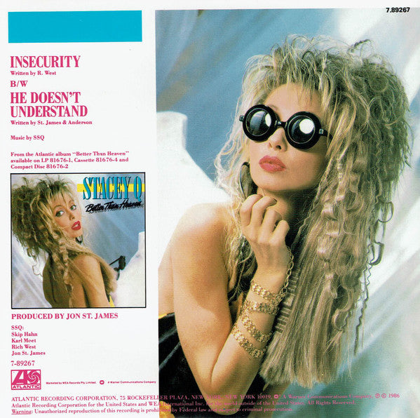 Stacey Q : Insecurity (7", Single)