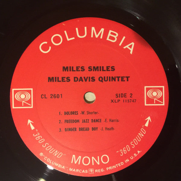 Miles Davis Quintet* : Miles Smiles (LP, Album, Mono, CTH)
