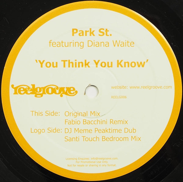 Park St.* Featuring Diana Waite : You Think You Know (12")