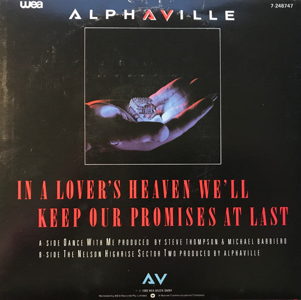 Alphaville : Dance With Me (7", Single)