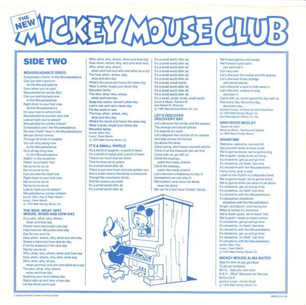 Mickey Mouse Club : The All New Mickey Mouse Club (LP, Album)