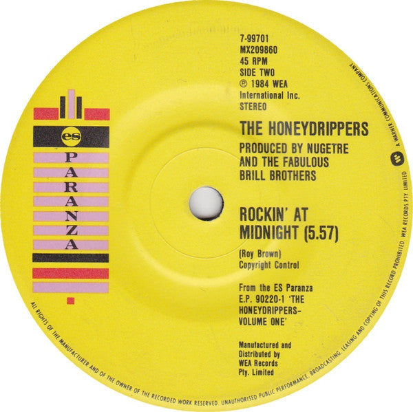 The Honeydrippers : Sea Of Love (7", Single, Pic)