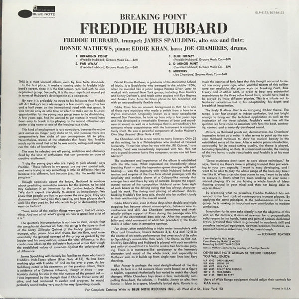 Freddie Hubbard : Breaking Point (LP, Album, RE)