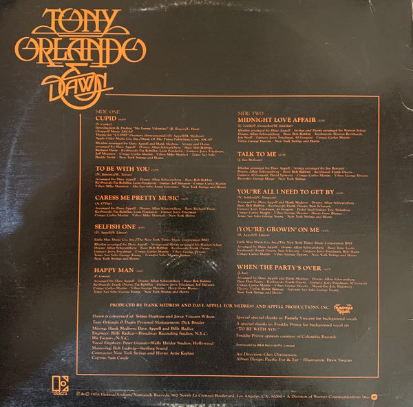 Tony Orlando & Dawn : To Be With You (LP, Album)