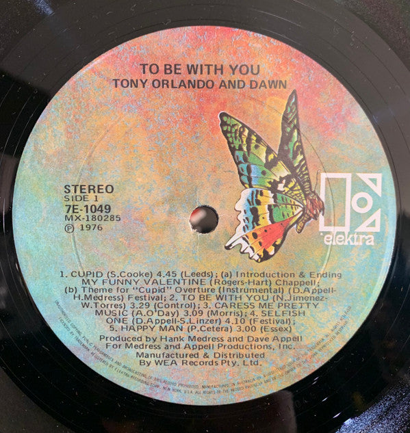 Tony Orlando & Dawn : To Be With You (LP, Album)