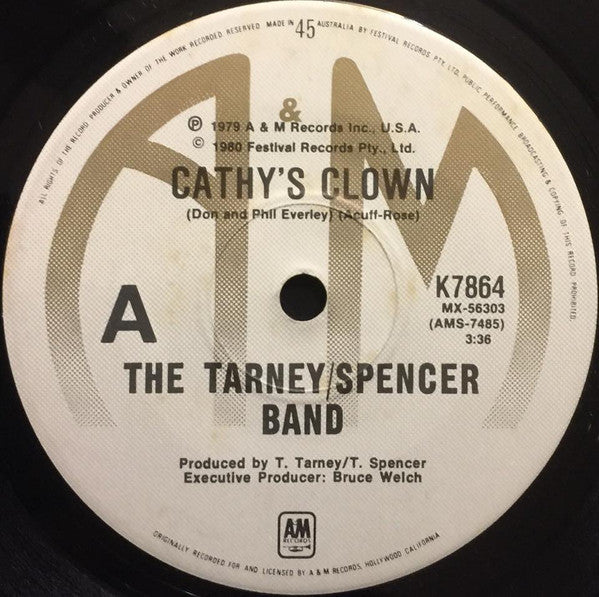 The Tarney/Spencer Band : Cathy&#39;s Clown (7&quot;, Single)