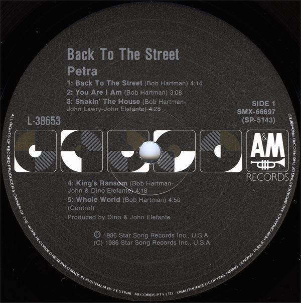 Petra (9) : Back To The Street (LP, Album)