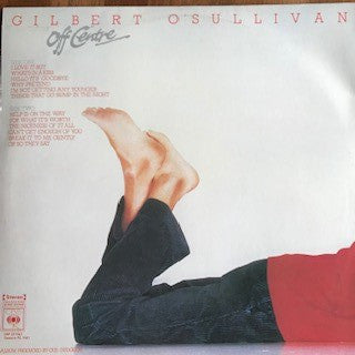 Gilbert O'Sullivan : Off Centre (LP, Album, Gat)