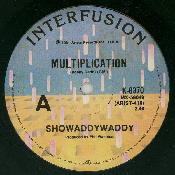 Showaddywaddy : Multiplication (7", Single)