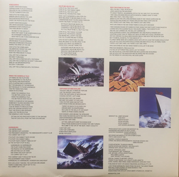 Midnight Oil : Red Sails In The Sunset (LP, Album, RE, RM)