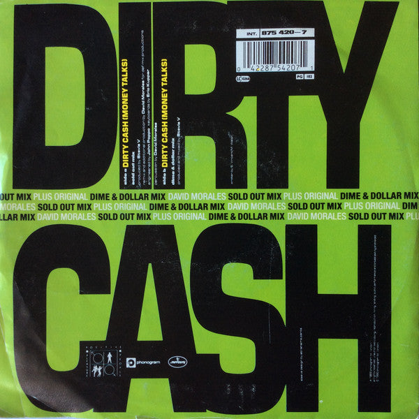 Adventures Of Stevie V. : Dirty Cash (7", Single)