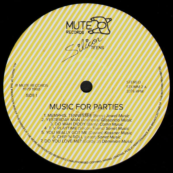 Silicon Teens : Music For Parties (LP, Album, RE)