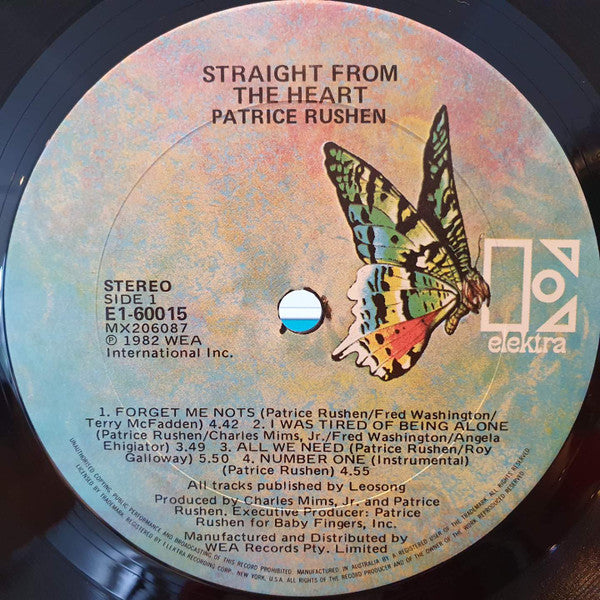 Patrice Rushen : Straight From The Heart (LP, Album)