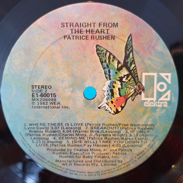 Patrice Rushen : Straight From The Heart (LP, Album)