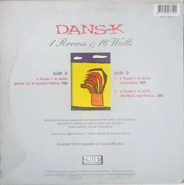Dans-K : 4 Rooms & 16 Walls (12")