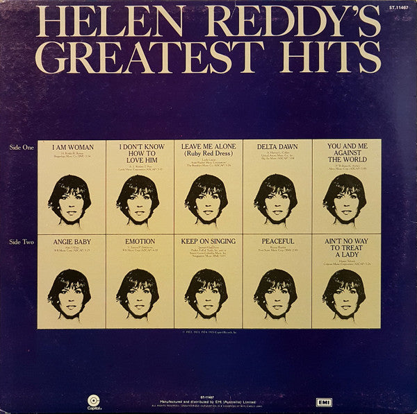 Helen Reddy : Helen Reddy's Greatest Hits (LP, Comp)