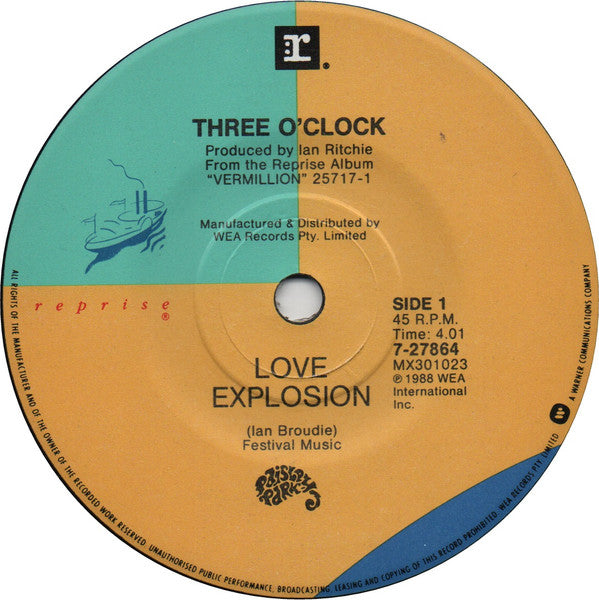 The Three O'Clock : Love Explosion (7", Single)