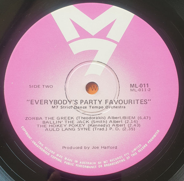 The M7 Strict Dance Tempo Orchestra : Everybody's Party Favourites (LP)