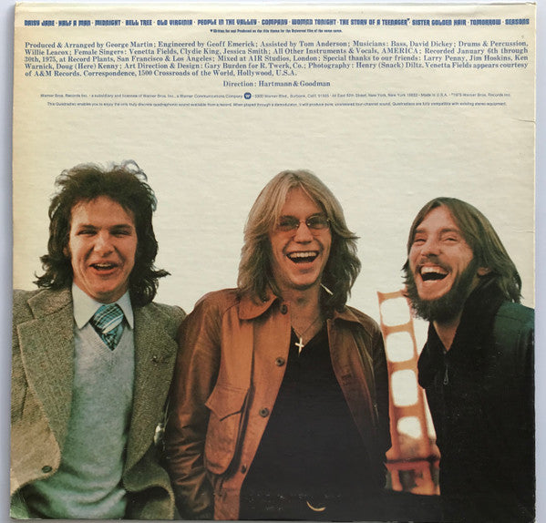 America (2) : Hearts (LP, Album, Quad)