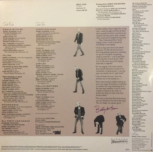 Bobby McFerrin : Bobby McFerrin (LP, Album)