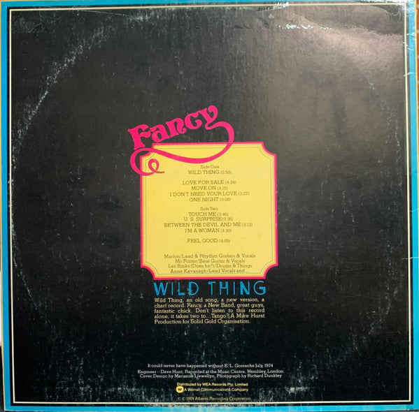 Fancy (3) : Wild Thing (LP, Album)