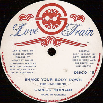 Carlos Morgan (2) : Shake Your Body Down (12")