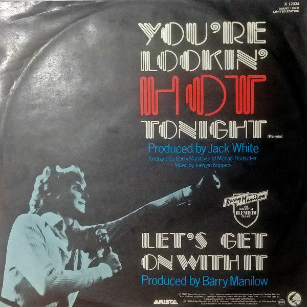 Barry Manilow : You're Lookin' Hot Tonight (12", Maxi)