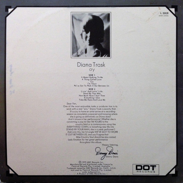 Diana Trask : Cry (LP, Album)