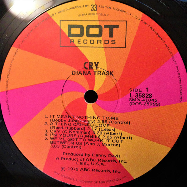 Diana Trask : Cry (LP, Album)