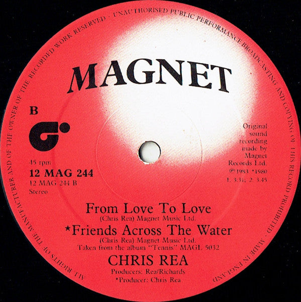 Chris Rea : I Can Hear Your Heartbeat (12", Single, Whi)