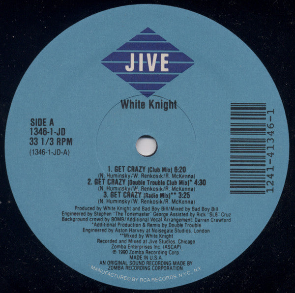 White Knight : Get Crazy (12")