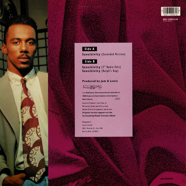 Ralph Tresvant : Sensitivity (12", Maxi)