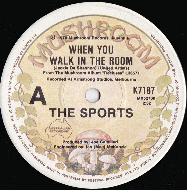 The Sports : When You Walk In The Room (7&quot;, Maxi)