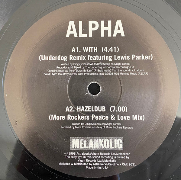 Alpha : Pepper (12")