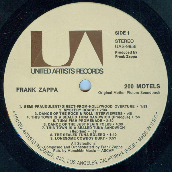 Frank Zappa : 200 Motels (2xLP, Album, Gat)