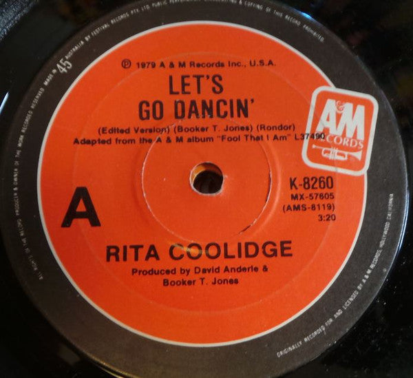 Rita Coolidge : Let&#39;s Go Dancin&#39; (7&quot;, Single)