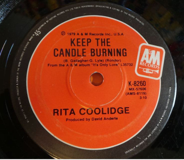 Rita Coolidge : Let's Go Dancin' (7", Single)