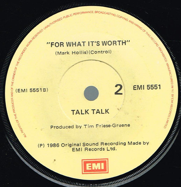 Talk Talk : Living In Another World (7", Single)