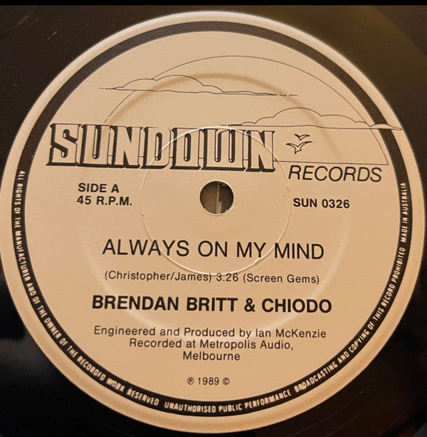 Brendan Britt & Chiodo : Always On My Mind (7")