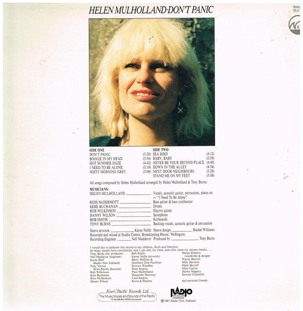 Helen Mulholland : Don't Panic (LP, Album)