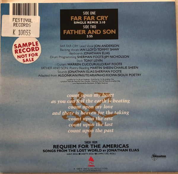 Jon Anderson : Far Far Cry (7", Single)