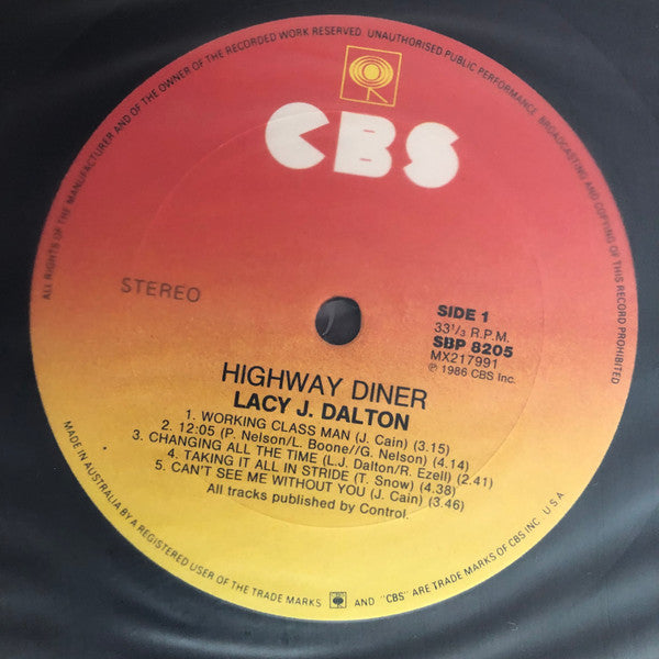 Lacy J. Dalton : Highway Diner (LP, Album)