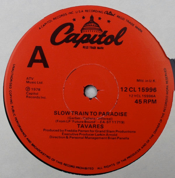 Tavares : Slow Train To Paradise (12")