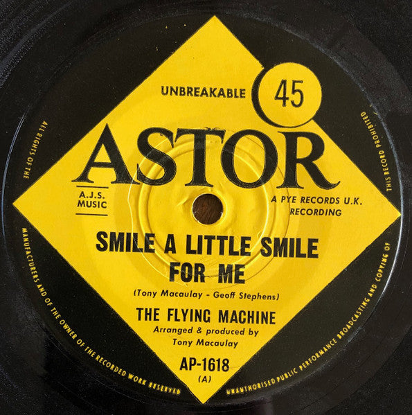 The Flying Machine : Smile A Little Smile For Me (7&quot;, Single, Lab)