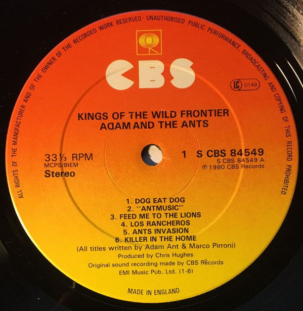 Adam And The Ants : Kings Of The Wild Frontier (LP, Album)