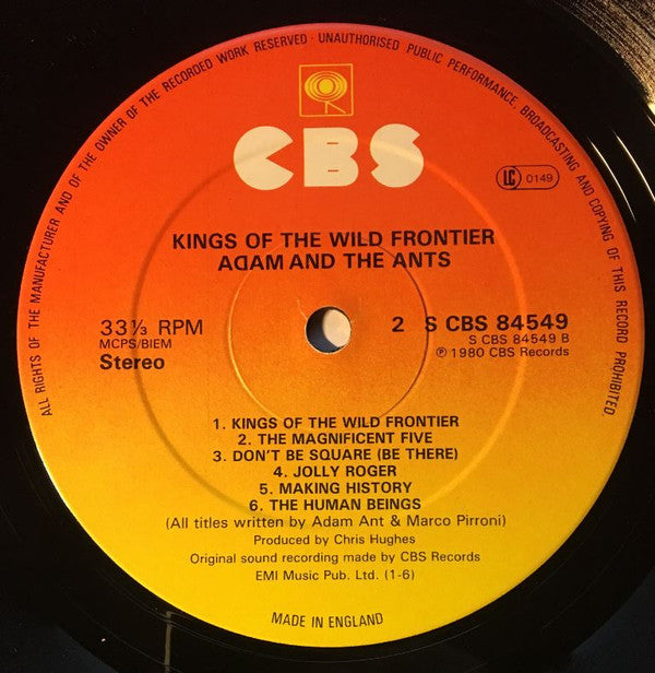 Adam And The Ants : Kings Of The Wild Frontier (LP, Album)