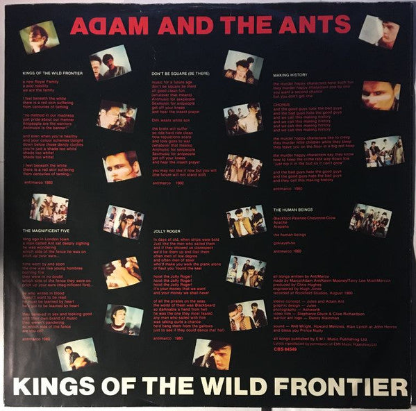 Adam And The Ants : Kings Of The Wild Frontier (LP, Album)