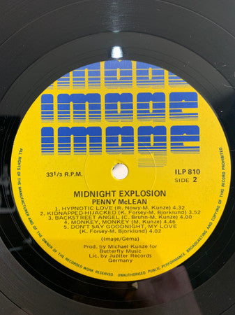 Penny McLean : Midnight Explosion (LP, Album)