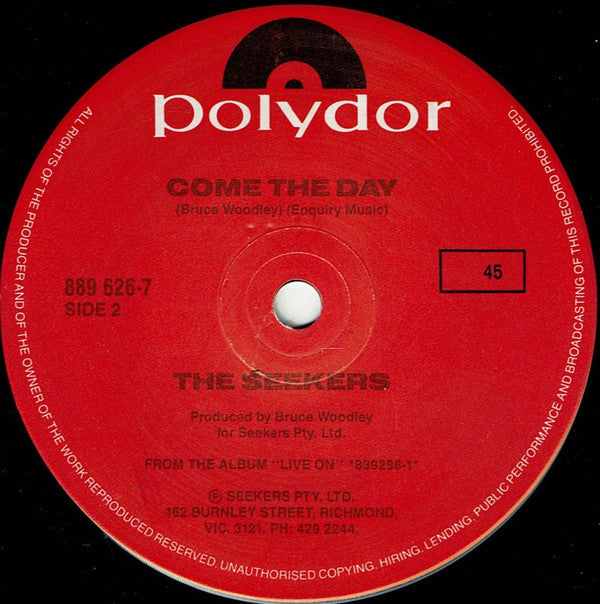 The Seekers : How Can A Love So Wrong Be So Right (7", Single)